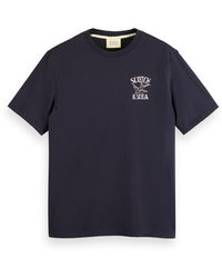 Scotch & Soda - Peace Bird Printed T-Shirt - Lyst