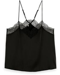 Scotch & Soda - Camisole With Lace Detail - Lyst