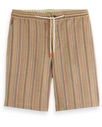 Scotch & Soda - 'Fave Multi-Colored Striped Bermuda Shorts - Lyst