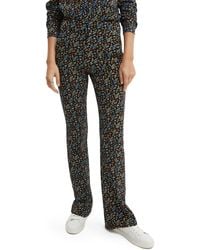 Scotch & Soda - Printed Tailored Flared Trouser Pants - Lyst