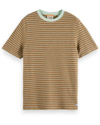 Scotch & Soda - 'Structured Striped T-Shirt - Lyst