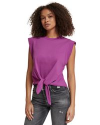 Scotch & Soda - Sleeveless Knotted Top - Lyst