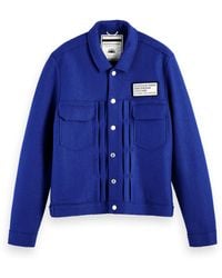 mason wool blend trucker jacket