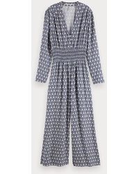 Scotch & Soda All-in-one Met Print - Blauw