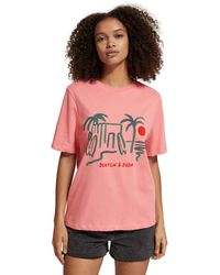 Scotch & Soda - Relaxed Fit Graphic T-Shirt - Lyst