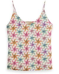 Scotch & Soda - Camisole Woven Front Jersey Back - Lyst