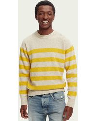 Scotch & Soda Boys Crewneck Pull in Chenille Quality with Cable Structure Sweater 
