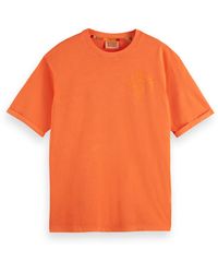 Scotch & Soda - 'Garment Dye Artwork T-Shirt - Lyst