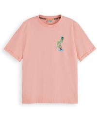 Scotch & Soda - Relaxed Fit Graphic T-Shirt - Lyst