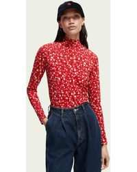 Slim Fit Ribbed Turtleneck Shirt 