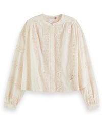 Scotch & Soda - Broderie Anglaise Top - Lyst