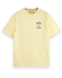 Scotch & Soda - Peace Bird Printed T-Shirt - Lyst