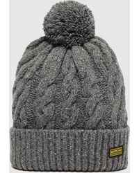 mens barbour bobble hat