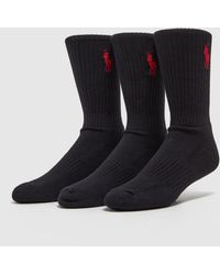 Polo Ralph Lauren 3 Pack Socks - Black