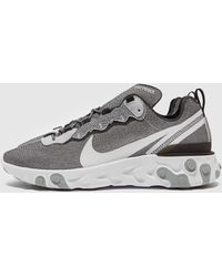 Nike Lace React Element 55 Se In Black Dark Grey Grey Gray For Men Lyst Nike Lace React Element 55 Se In Black Dark Grey Grey Gray For Men Lyst