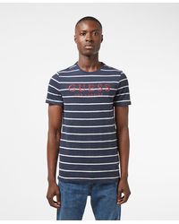 guess peer striped tee