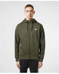 nike olive green zip up