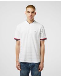 Tommy Hilfiger Baseball Collar Short Sleeve Polo Shirt - White