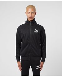PUMA Synthetic Avenir Woven Track Top in Black for Men | Lyst