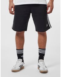 adidas Originals 3-stripes Fleece Shorts - Black