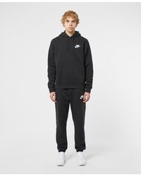 nike fleece overhead tracksuit