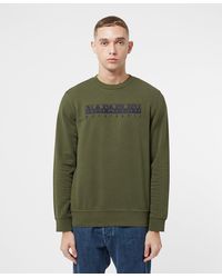 napapijri large logo crew sweatshirt