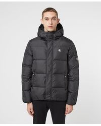 calvin klein jeans multi logo down puffer jacket