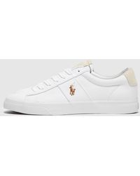 polo ralph lauren white sneakers womens