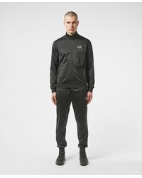 ea7 black tracksuit bottoms