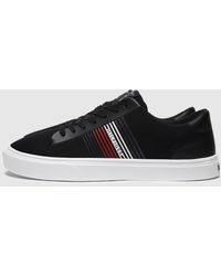tommy hilfiger stripe knit trainers
