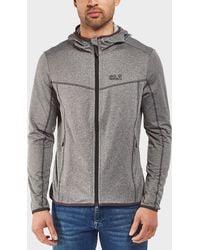 jack wolfskin zip hoodie