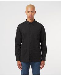 Barbour Patch Overshirt in Black for Men | Lyst