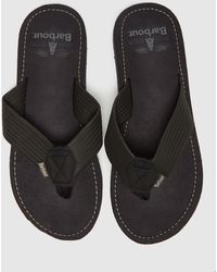 barbour toeman flip flops