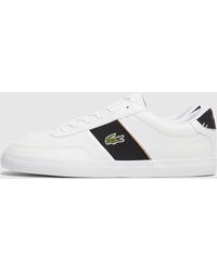 mens white lacoste trainers sale