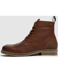 barbour belsay boots dark tan