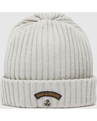 paul and shark beanie navy