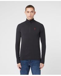 Fjallraven Pine Half Zip Sweatshirt - Black