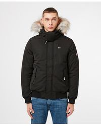 tommy jeans tech padded bomber parka jacket
