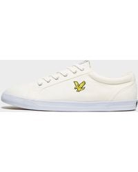 lyle and scott black leather trainers