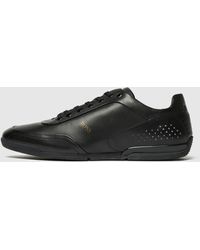 boss athleisure saturn leather trainers