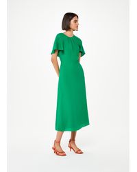 Whistles - Annabelle Cape Sleeve Dress - Lyst