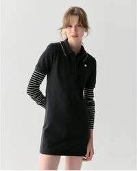 Kate Spade - Ruffle Logo Polo Dress - Lyst