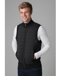 Kensington Eastside - Quilted Fleece Lined Zip-Through Gilet - Lyst