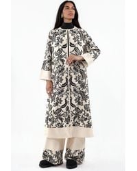 Msn-Collection - Floral Tunic And Wide-Leg Pants Set - Lyst