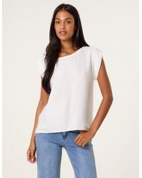 Blue Vanilla - Shoulder Button Detail Top - Lyst