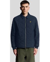 Lyle & Scott - Waterafstotend Ripstop Gewatteerd Jack - Lyst