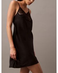 Calvin Klein - Ck Instinct Satin Night Dress Chemise - Lyst