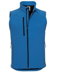 Russell - Softshell Gilet (Azure) - Lyst