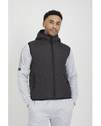 Brave Soul - Heat Seal Padded Hooded Gilet - Lyst
