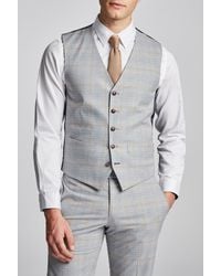 Antique Rogue - Pale Putty Check Waistcoat - Lyst